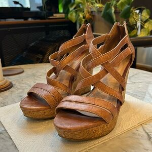 Miz Mooz Cork Wedge Heels